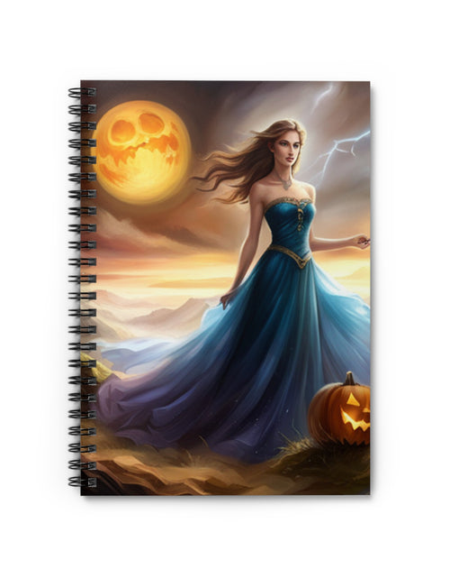 Load image into Gallery viewer, Halloween Fantasy Spiral Notebook - Ruled Line
